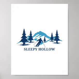Sleepy Hollow Iowa Ski Resort Skifahren Skifahren  Poster