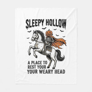 Sleepy Hollow Kopf-loser Reiter Vintage Halloween Fleecedecke