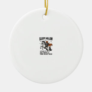 Sleepy Hollow Kopf-loser Reiter Vintage Halloween Keramik Ornament