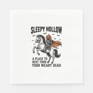 Sleepy Hollow Kopf-loser Reiter Vintage Halloween Serviette