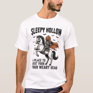 Sleepy Hollow Kopf-loser Reiter Vintage Halloween  T-Shirt