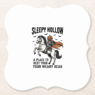 Sleepy Hollow Kopf-loser Reiter Vintage Halloween  Untersetzer