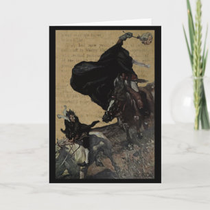 Sleepy Hollow Kopfloser Reiter Und Ichabod Karte