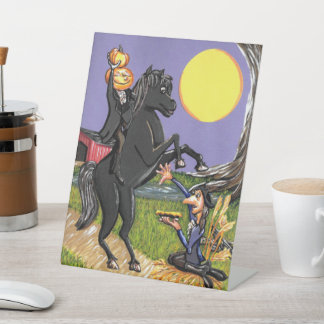 Sleepy Hollow Kunstillustration Anzeigen Sockelschild