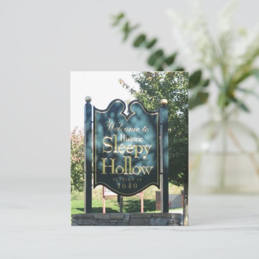 Sleepy Hollow Postkarte (Stehend Vorderseite)