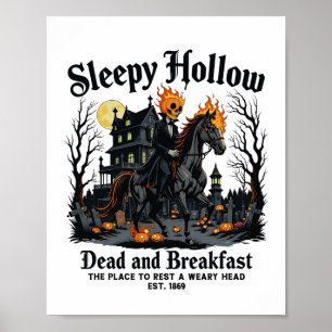 Sleepy Hollow Reiter Halloween Grusel Saison Vin Poster