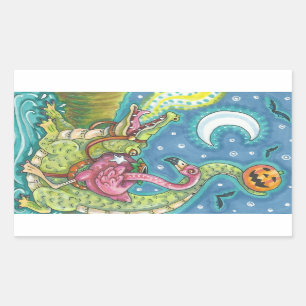 SLEEPY HOLLOW ROSA FLAMINGO STICKER BOGEN Rec