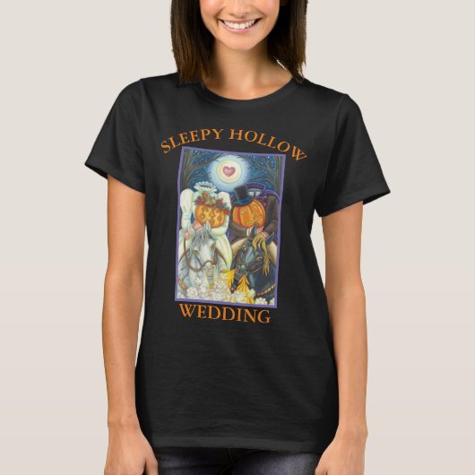 SLEEPY HOLLOW WEDD HALLOWEEN BASIC T - SHIRT Blk (Vorderseite)