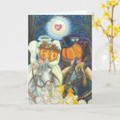 SLEEPY HOLLOW WEDD HALLOWEEN FERIENKARTE Verse Karte (Gelbe Blume)
