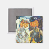 SLEEPY HOLLOW WEDD HALLOWEEN MAGNET Square (Vorderseite/Rückseite)