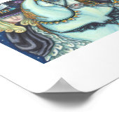 SLEEPY HOLLOW WITCH UNICORN OWL, HALLOWEEN FANTASY POSTER (Ecke)