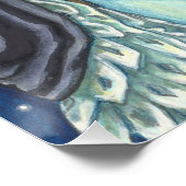 SLEEPY HOLLOW WITCH UNICORN OWL, HALLOWEEN FANTASY POSTER (Ecke)