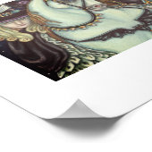 SLEEPY HOLLOW WITCH UNICORN OWL, HALLOWEEN FANTASY POSTER (Ecke)