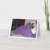 Sleepy Hund durch Feuerstelle Karte (Vorderseite)