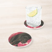 Sleepy Hund Untersetzer (Seite)