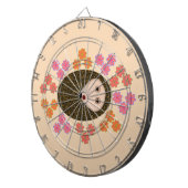 Sleepy Igel and Blume Dart Board Dartscheibe (Vorderseite rechts)