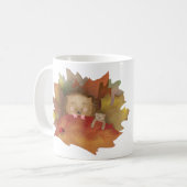 Sleepy Igel "geboren, wild zu sein" Tasse (Vorderseite Links)