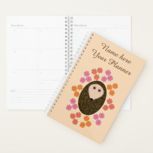 Sleepy Igel und Blume Custom Planer