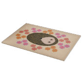 Sleepy Igel und Blume Cutting Board Schneidebrett (Ecke)