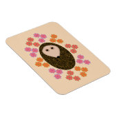 Sleepy Igel und Blume Magnet (Rechte Seite)