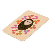 Sleepy Igel und Blume Magnet (Linke Seite)