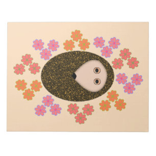Sleepy Igel und Blume Notepad Notizblock