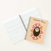 Sleepy Igel und Blume SpiralNotebook Notizblock (Innenseite)