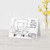 Sleepy Jack Russell Geburtstagskarte Karte (Gelbe Blume)