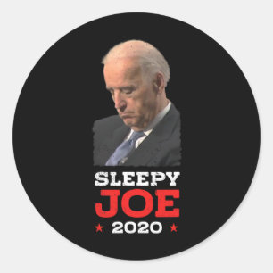Sleepy Joe - Funny Joe Biden - Politische Wahl Runder Aufkleber