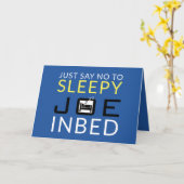 Sleepy Joe Karte (Gelbe Blume)