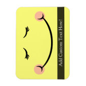 Sleepy Kawaii Happy Face Magnet (Vertikal)