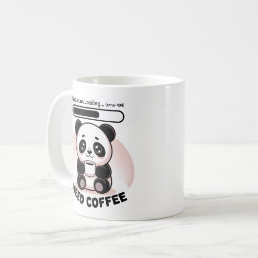 Sleepy Kawaii Panda Motivation Loading  Kaffeetasse (Vorderseite Links)
