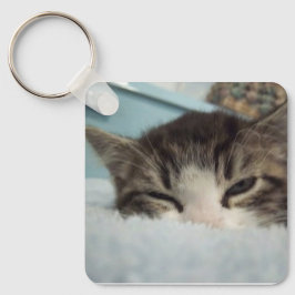 Sleepy Keeno Aluminium Square Schlüsselanhänger