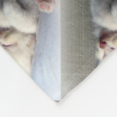 Sleepy Kitten Fleecedecke (Ecke)