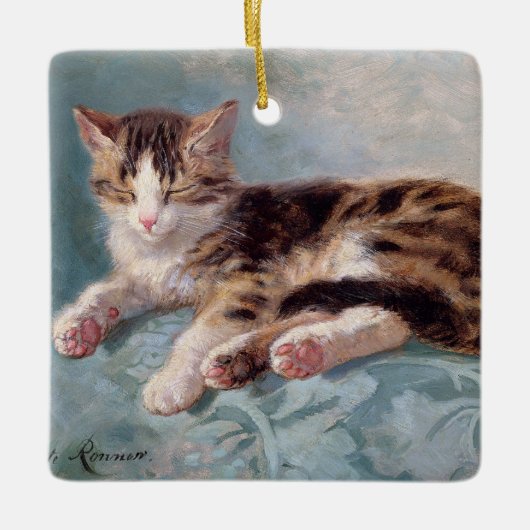 Sleepy Kitten ・ H. Ronner-Knip ・ Ornament (Vorderseite)
