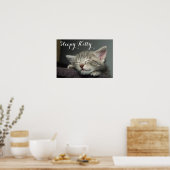 Sleepy Kitten Poster (Küche)