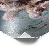 Sleepy Kitten von Henriette Ronner-Knip Fotodruck (Ecke)