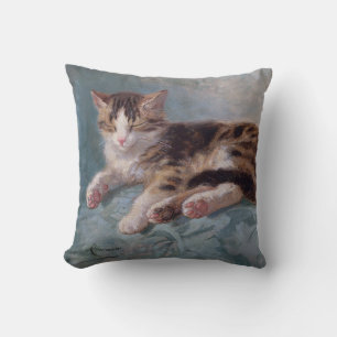 Sleepy Kitten von Henriette Ronner-Knip Kissen