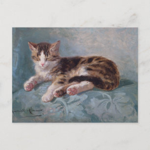 Sleepy Kitten von Henriette Ronner-Knip Postkarte