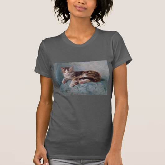 Sleepy Kitten von Henriette Ronner-Knip T-Shirt (Vorderseite)