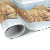 Sleepy Kitty Geschenkpapier (Rolleneckpunkt)
