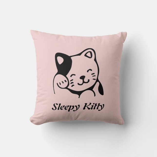 Sleepy Kitty Kissen (Vorderseite)
