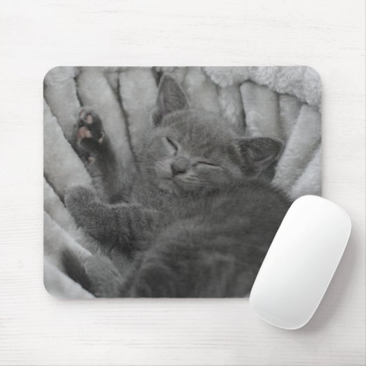 Sleepy kitty mousepad (Mit Mouse)