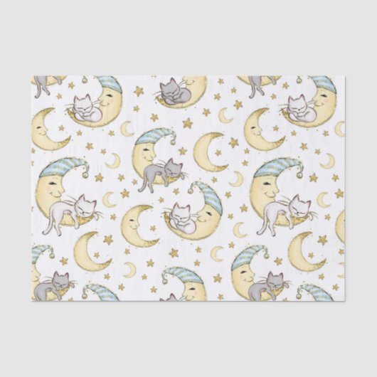 Sleepy Kitty Seidenpapier (Vorderseite)