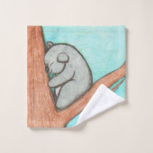 Sleepy Koala Badhandtuch Set (Waschlappen)