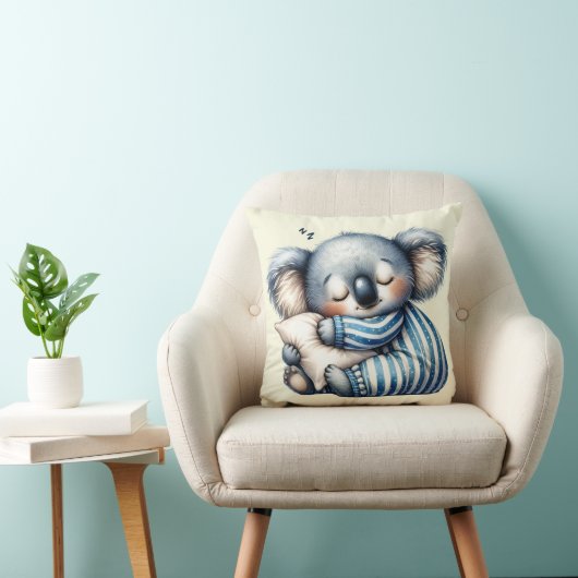 Sleepy Koala Bear Throw Kissen (Stuhl )