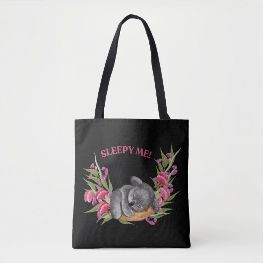 Sleepy Koala Tote Bag - Gemütlich und Niedlich" Tasche (Vorderseite)