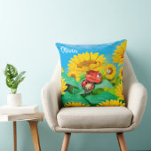 Sleepy Ladybug & Sonnenblumen, Gewürzkissen Kissen (Stuhl )