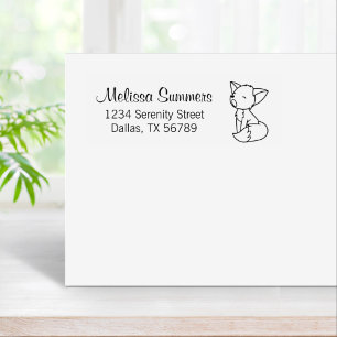 Sleepy Little Fox Adresse 2 Gummistempel