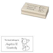 Sleepy Little Fox Buchzeichen Gummistempel (Stempel)
